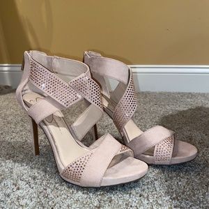 Jessica Simpson Raycine Rhinestone Heels- Size 8.5
